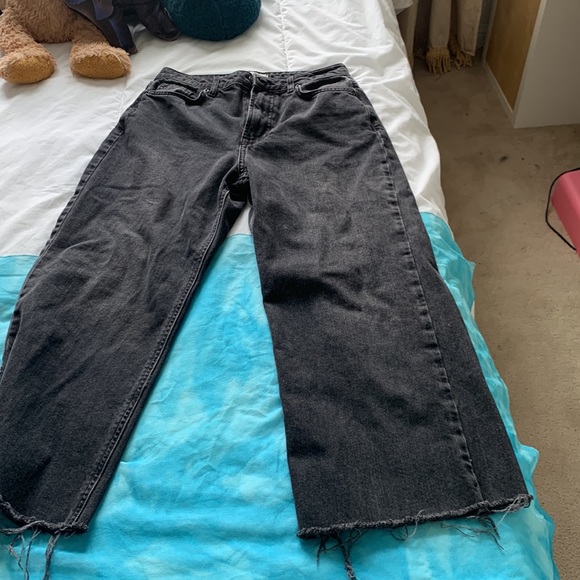 Forever 21 black wide leg jeans - Picture 3 of 5